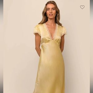 Rixo Clarice dress in Buttercup NWT